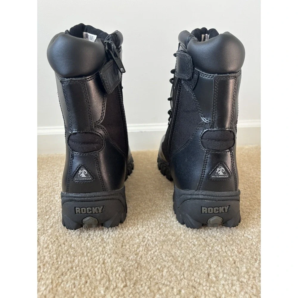 Rocky Men's Alpha Force Waterproof Boots Black, Size 13 Wide